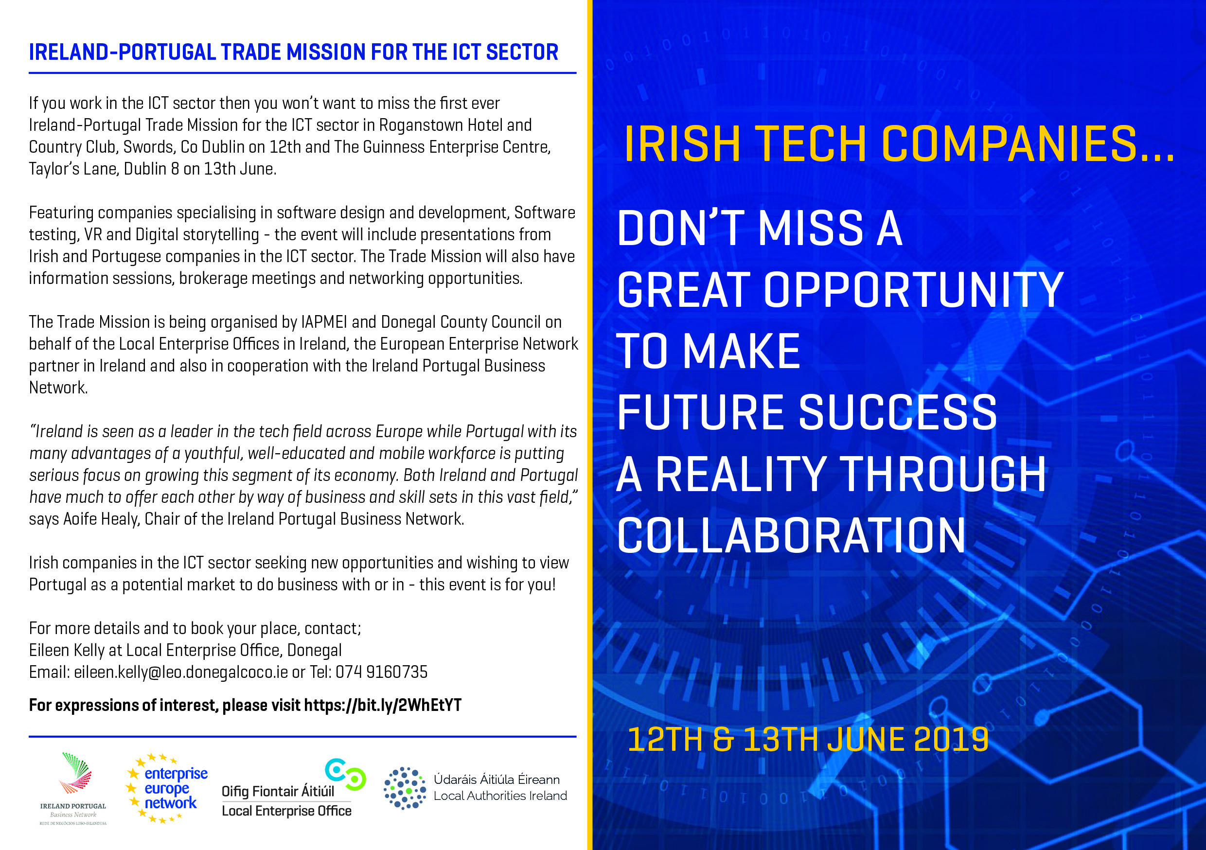 Ireland Portugal ICT Company Mission 12th & 13th June Ireland Portugal ICT Company Mission 12th & 13th June